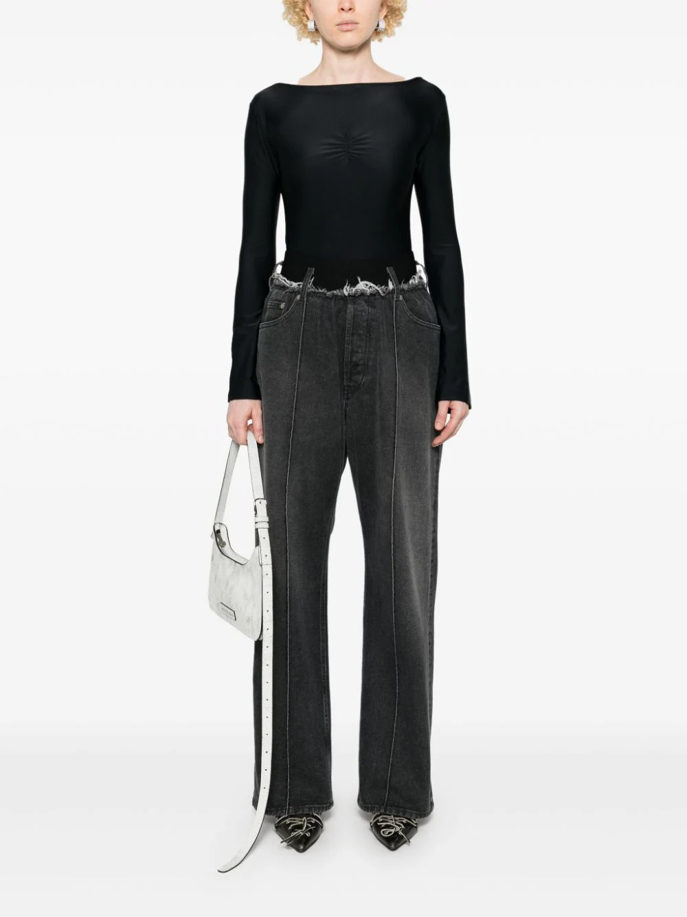 ALAINPAUL - Women Denim Elasticated Pant