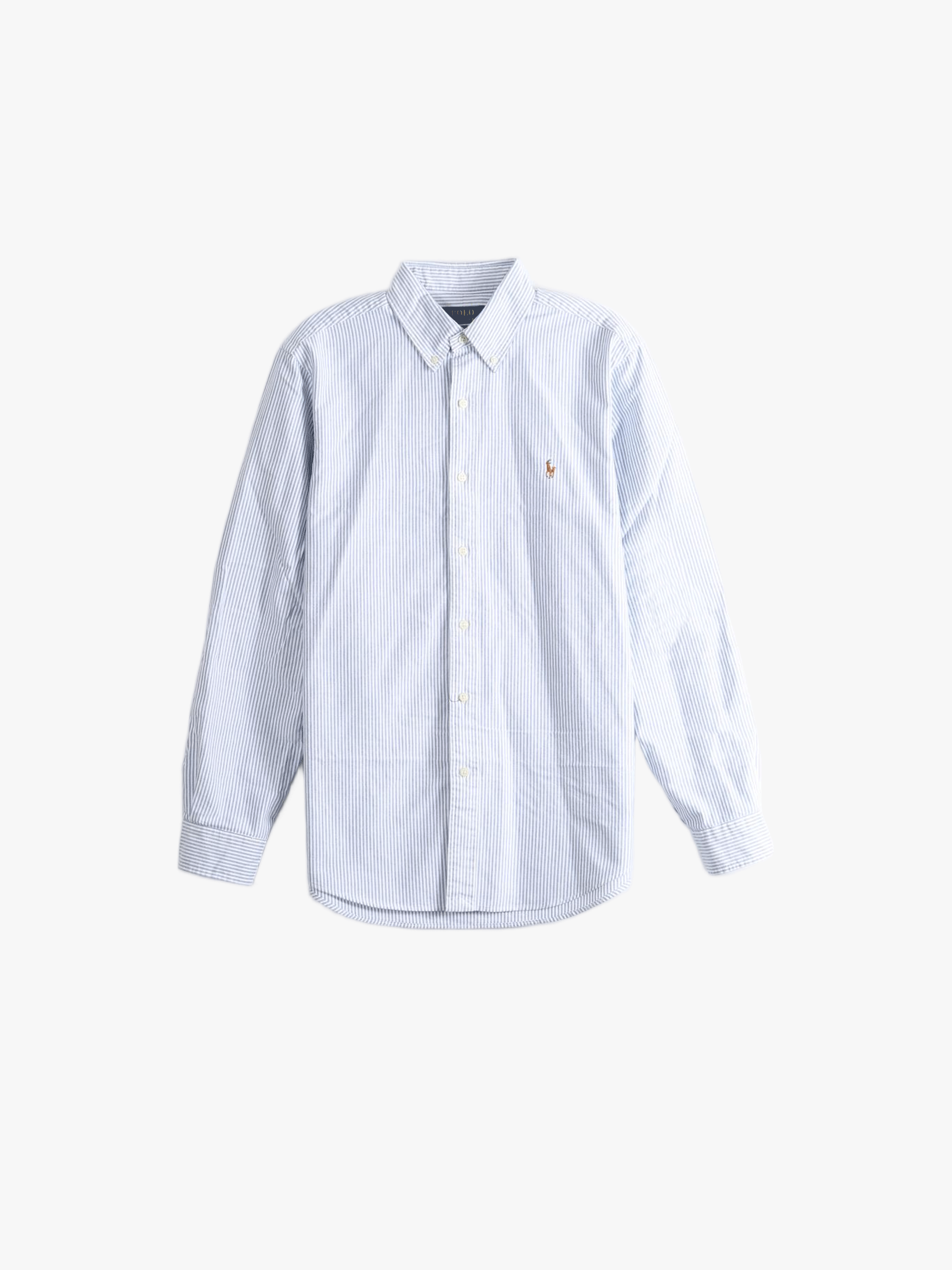 Blue shirt, front view