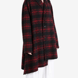 Red jacket, full body view