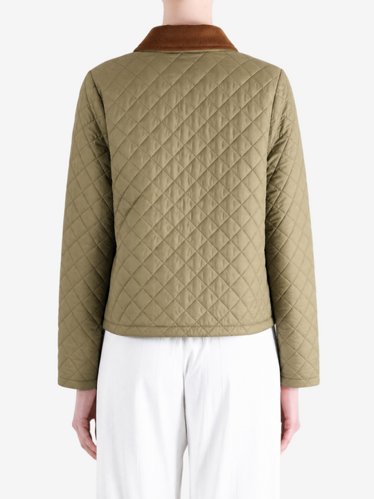 Green jacket, full body view