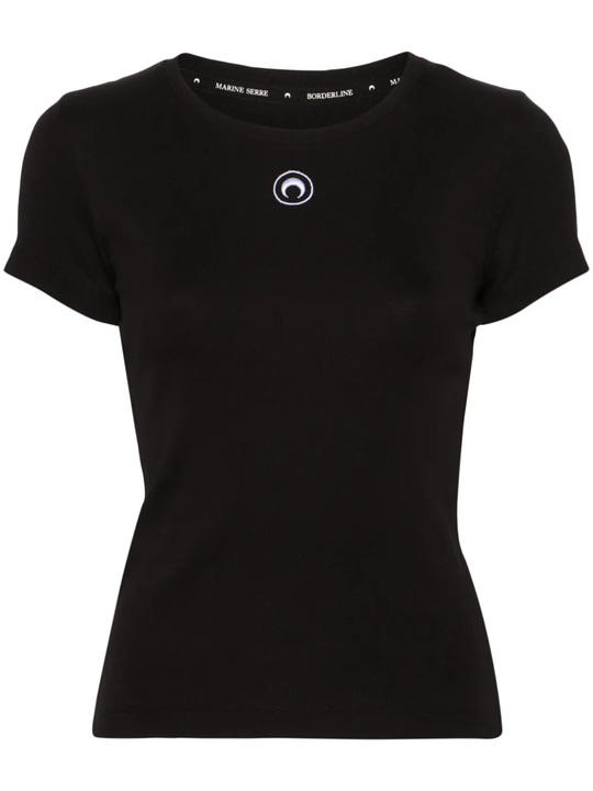 Black t-shirt, front view