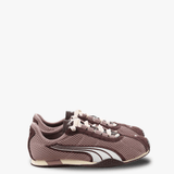 Tan sneakers, front view