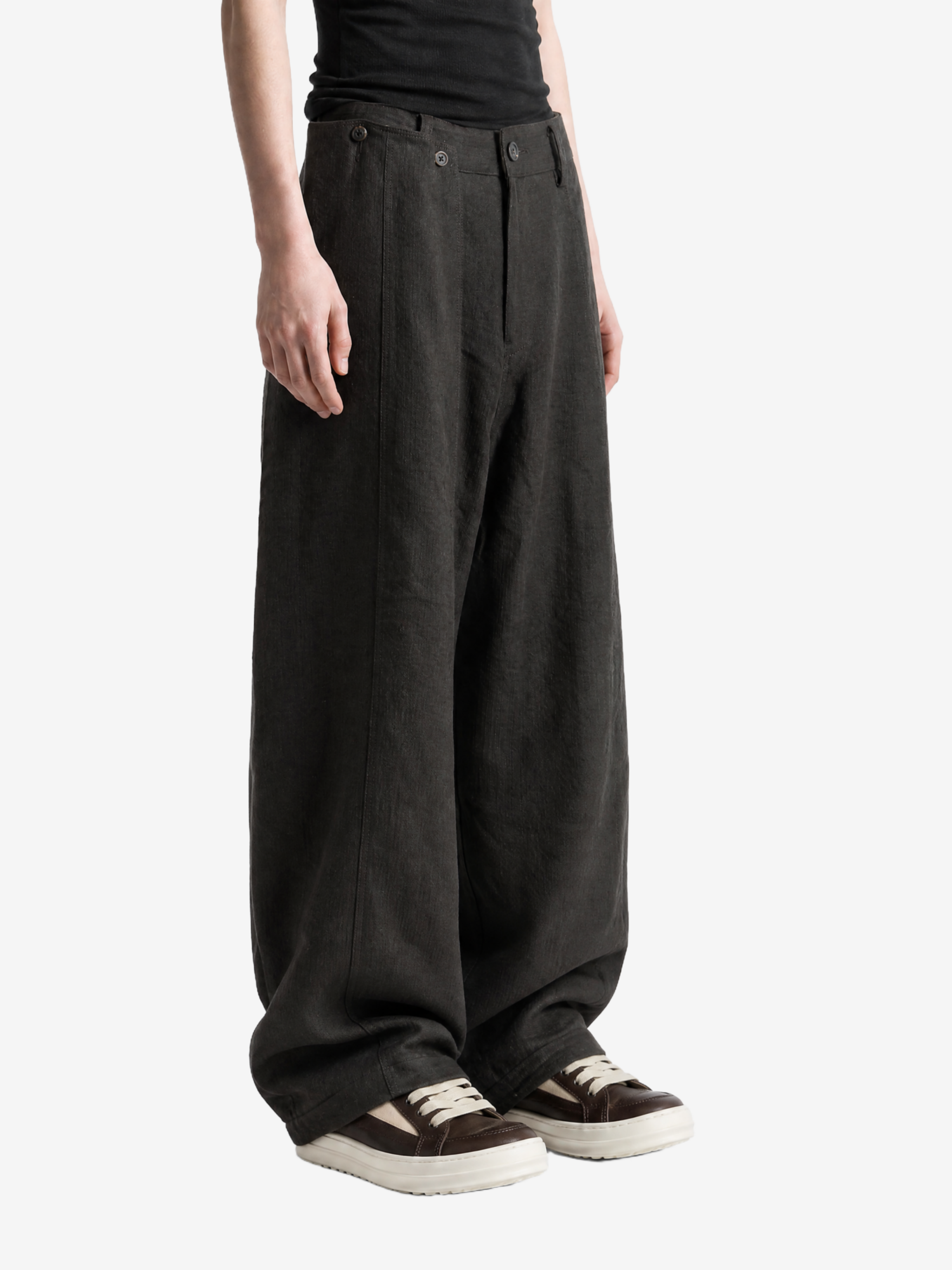 Black pants, full body view