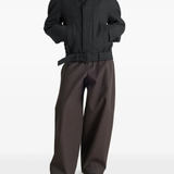 black jacket,full body view