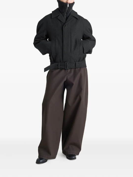 black jacket,full body view