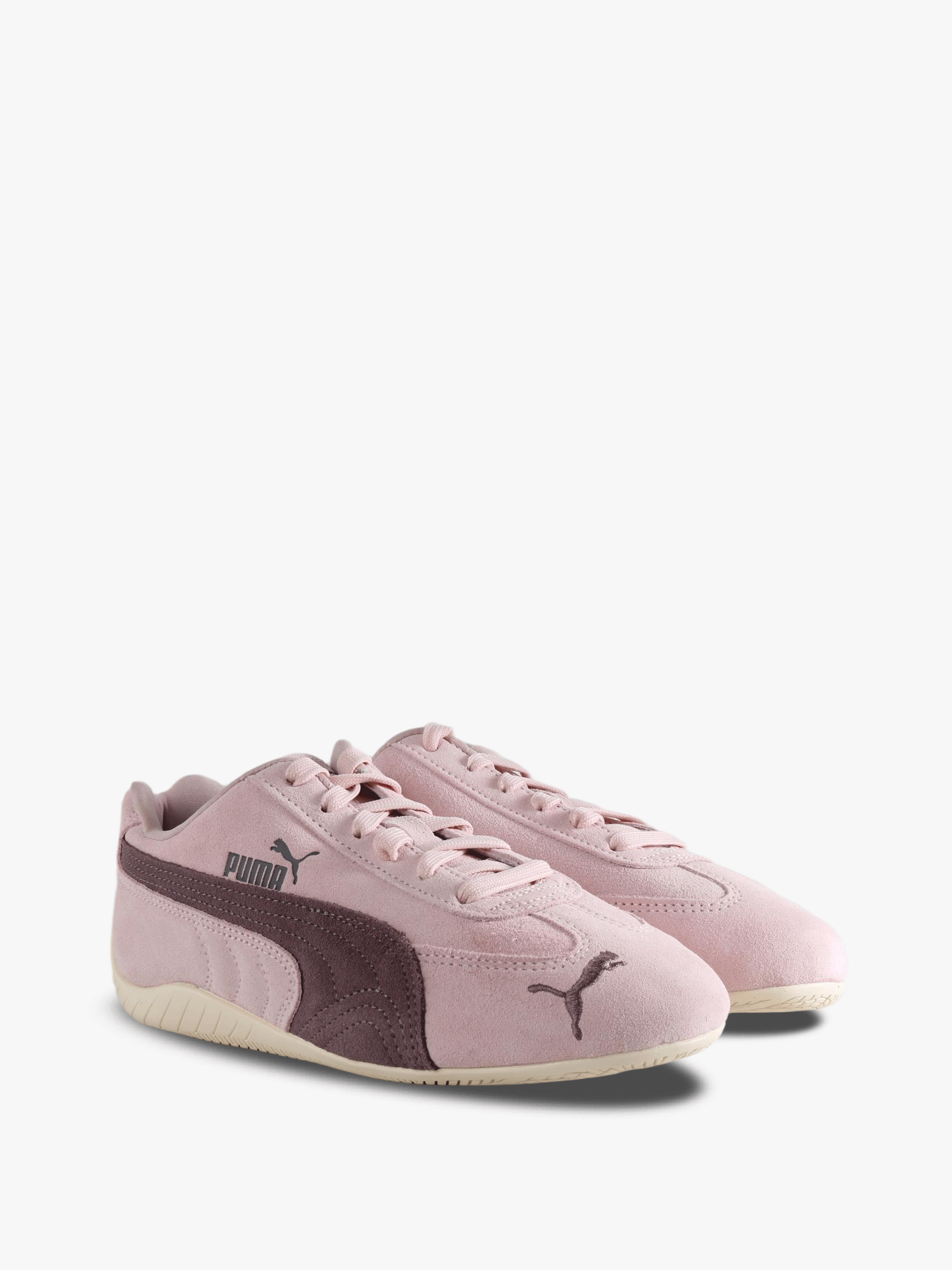 Pink shoes, front view