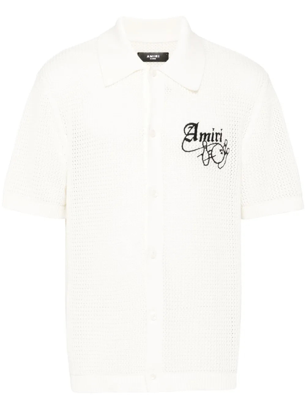 White knitwear, front view