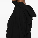 Black top ,showing texture of the fabric