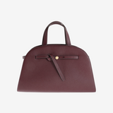Burgundy bag, front view