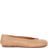 Tan flats, side view