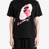 Black t-shirt, full body view