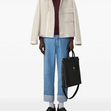 Burgundy knitwear, front view