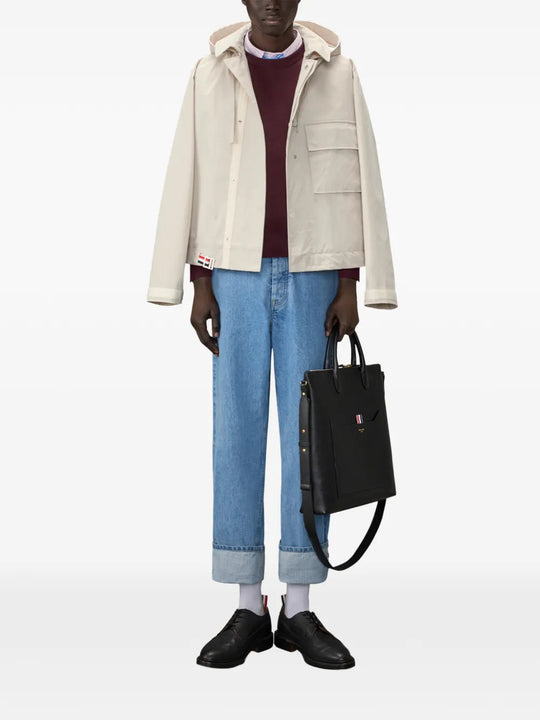 Burgundy knitwear, front view