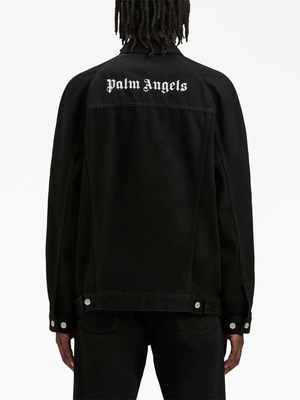 PALM ANGELS Men BW Logo Denim Jacket