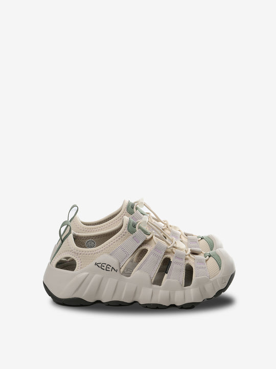 White sandals, front view