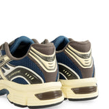 Navy shoes, back view