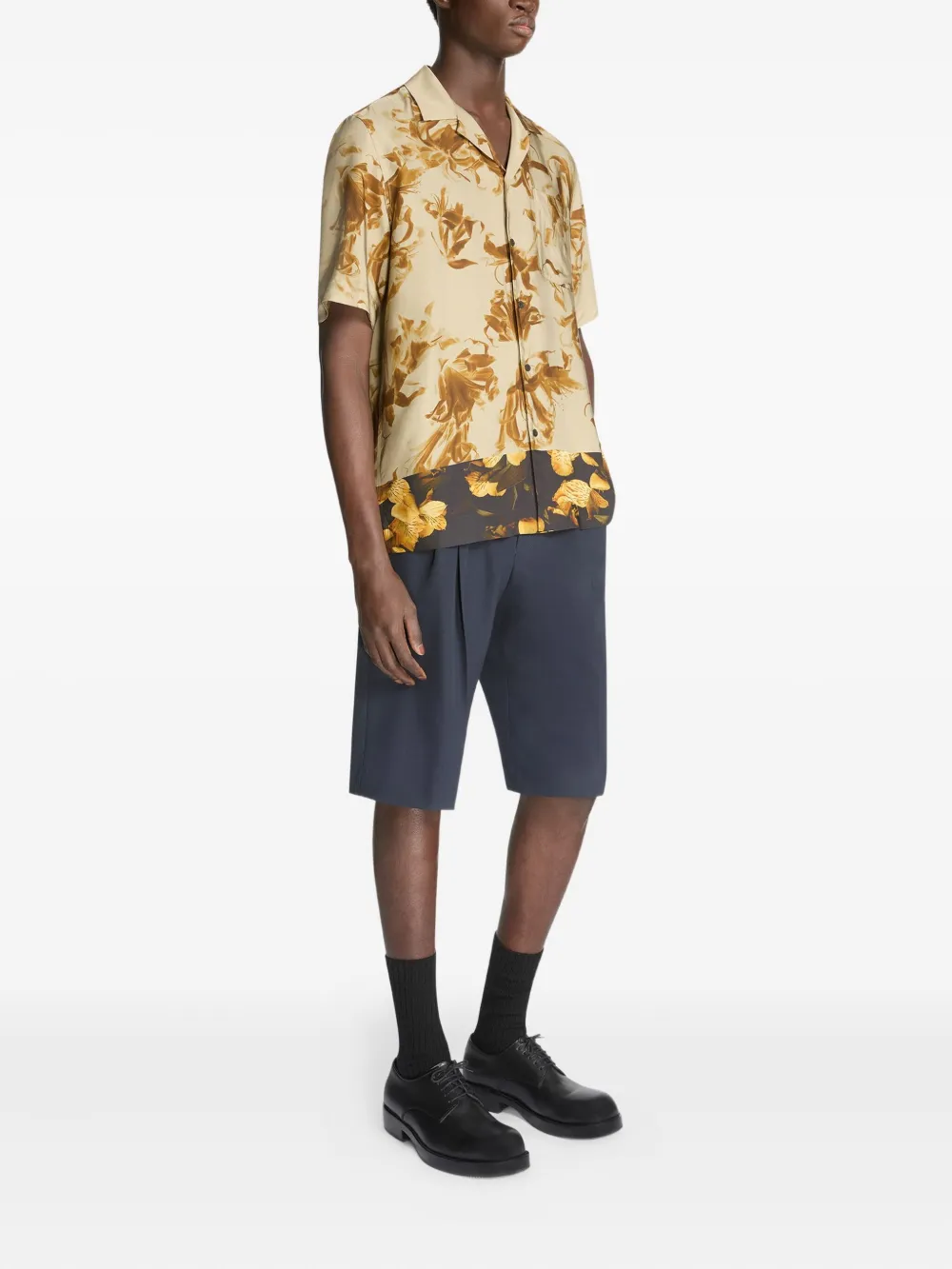 Yellow shirts, full body view