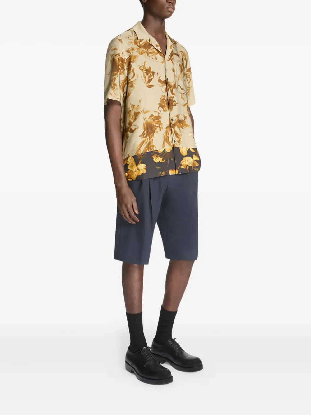 Yellow shirts, full body view