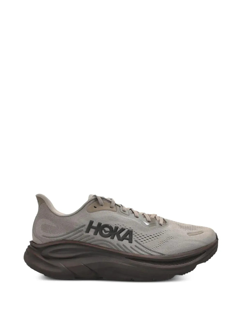Grey shoes, side view