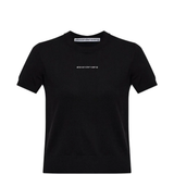 ALEXANDER WANG - Women Crewneck Hotfix Logo Short Sleeve