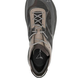 Brown sneaker, top view