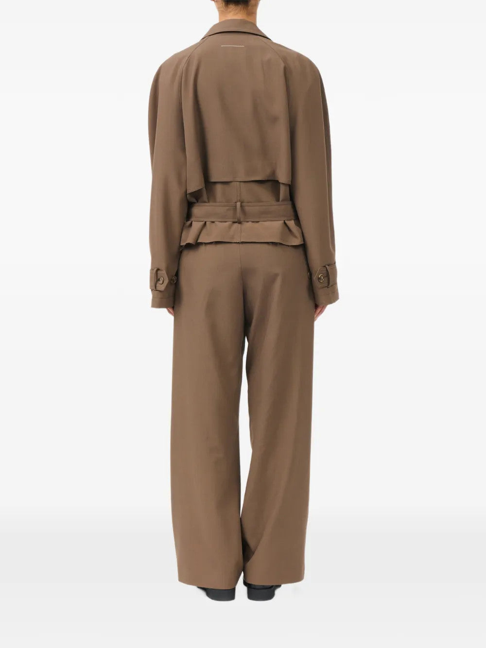 Brown jacket, full body view