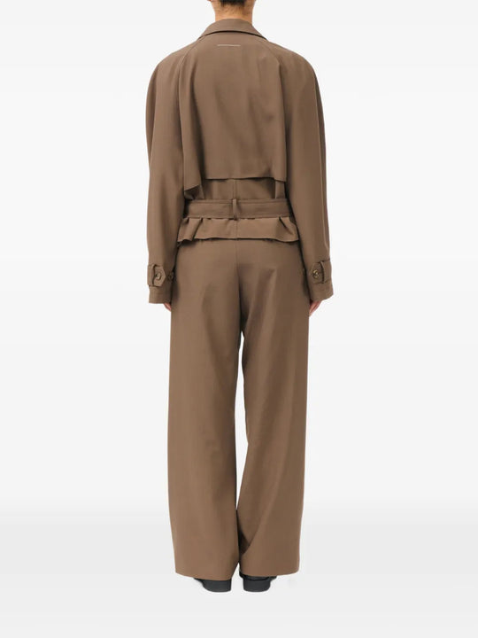 Brown jacket, full body view