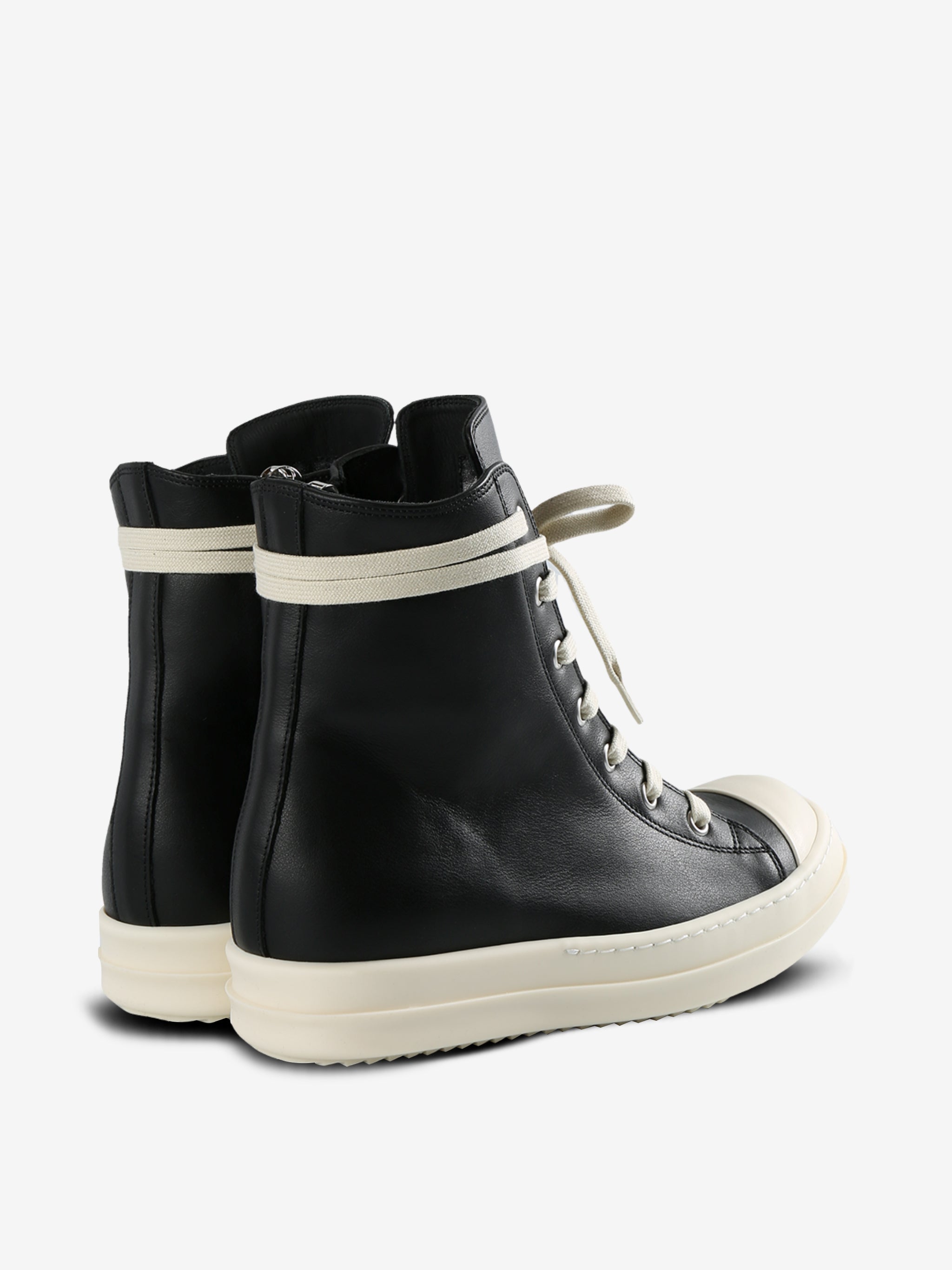 RICK OWENS - Women Leather High Top Sneakers – Atelier New York