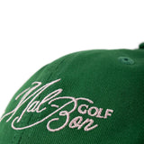 Close up of Green hat, showing detail