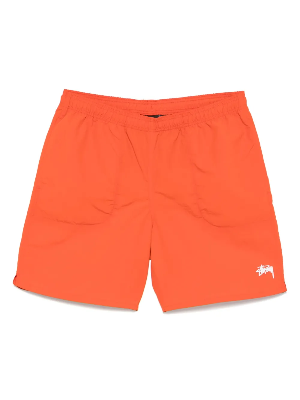 Orange shorts, front view