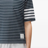 Navy t-shirt, front view