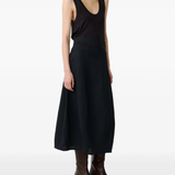 Black skirt, full body view