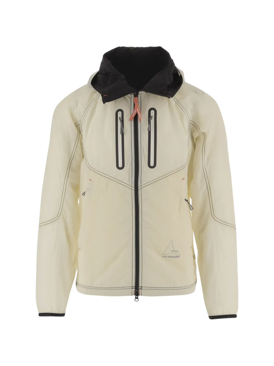 White jacket-coat, front view
