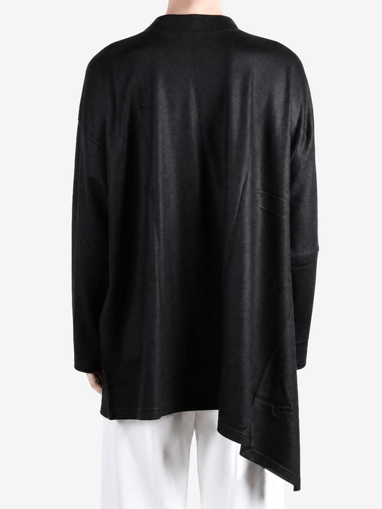 Black knitwear, front view
