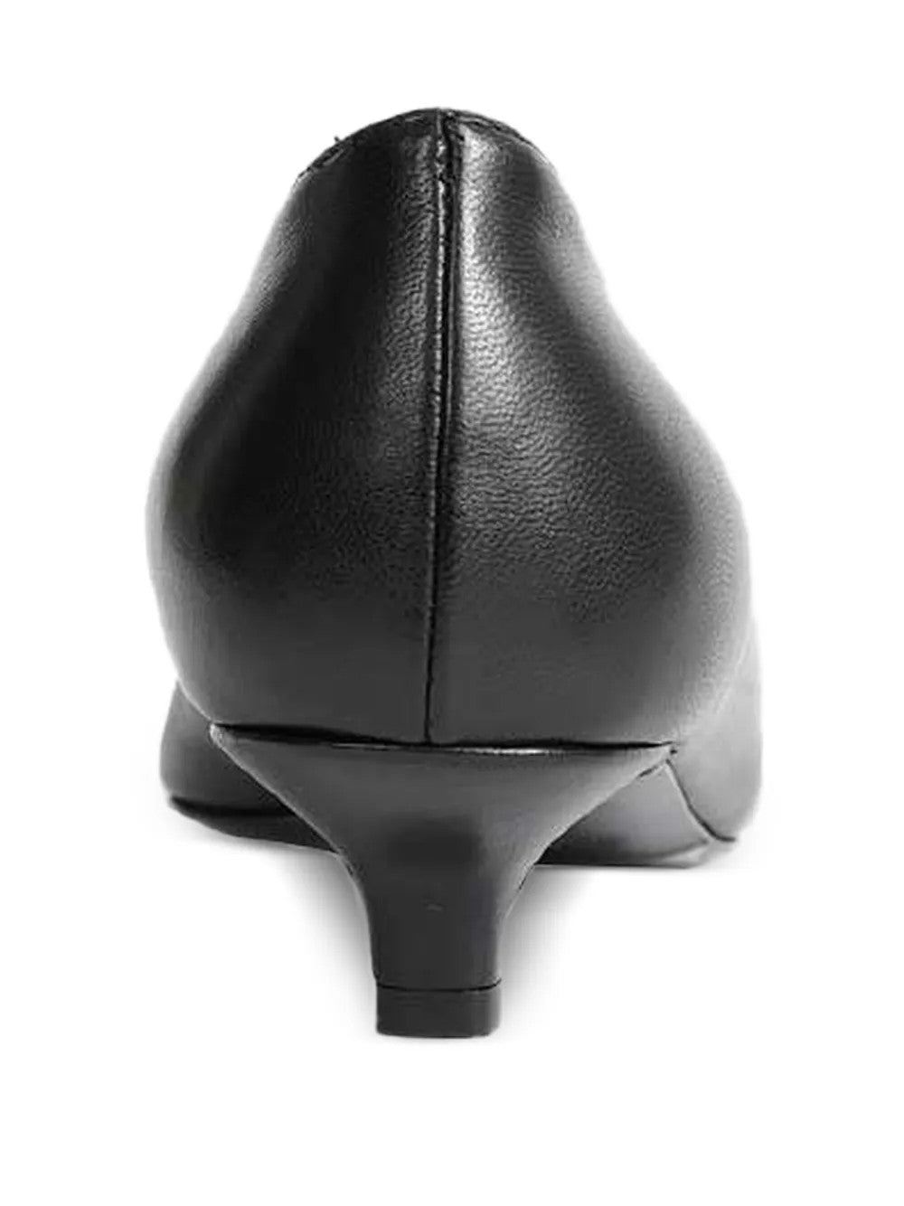 Black heels, back view