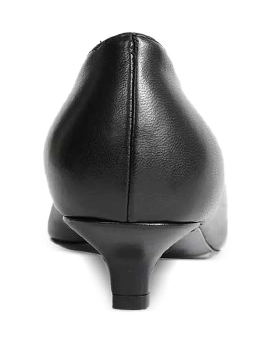 Black heels, back view
