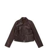 Burgundy jacket, front view