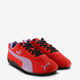 Red sneakers, side view