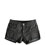 Black short, front view