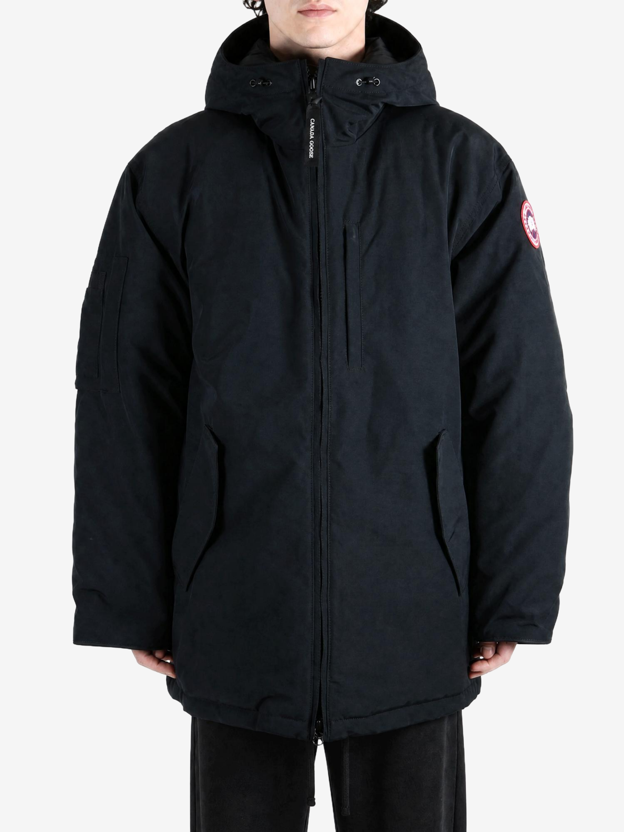 Black jacket, full body view