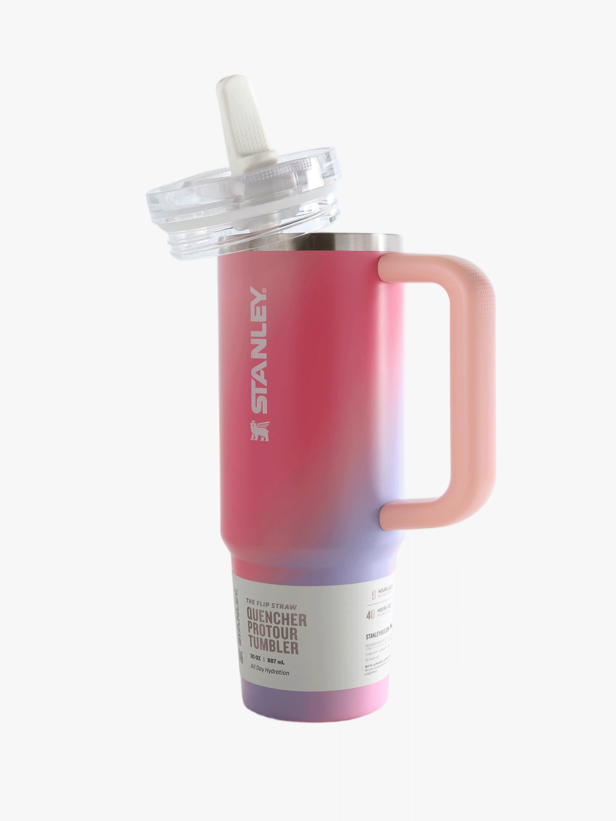 Pink product, front view