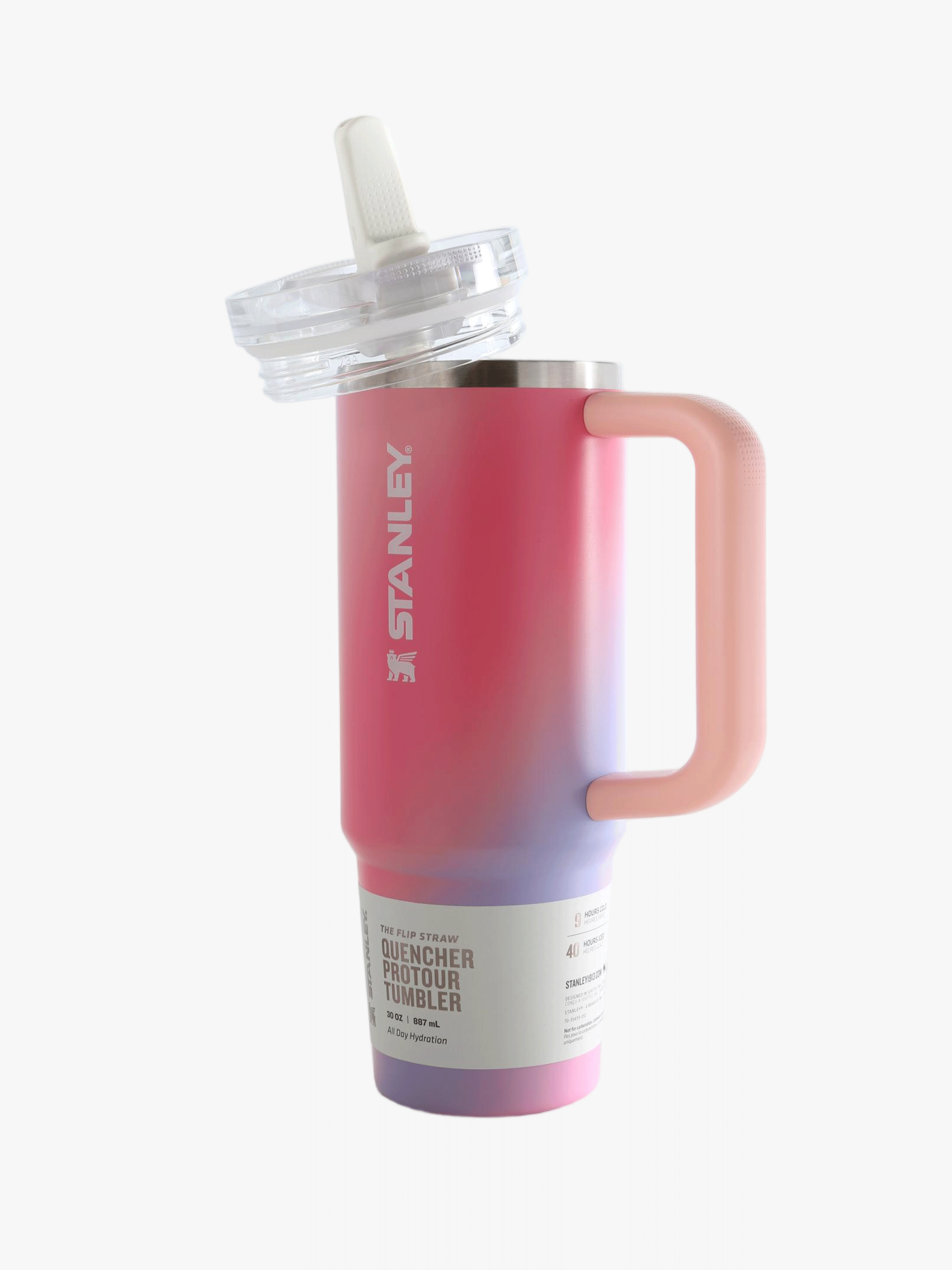 Pink product, front view
