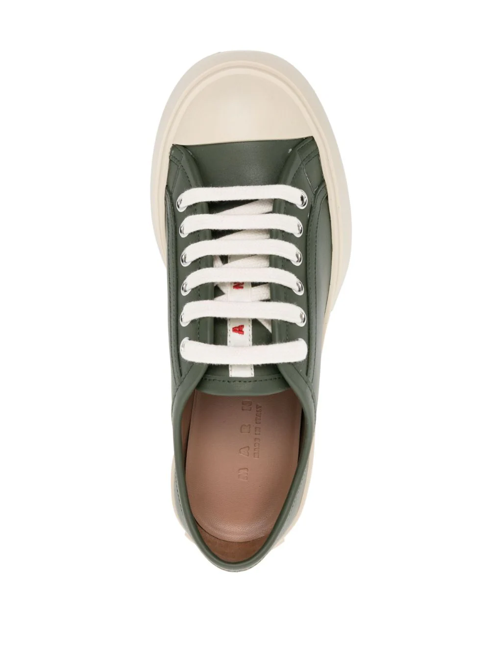 MARNI Women Laced Up Pablo Smooth Calf Leather Sneakers