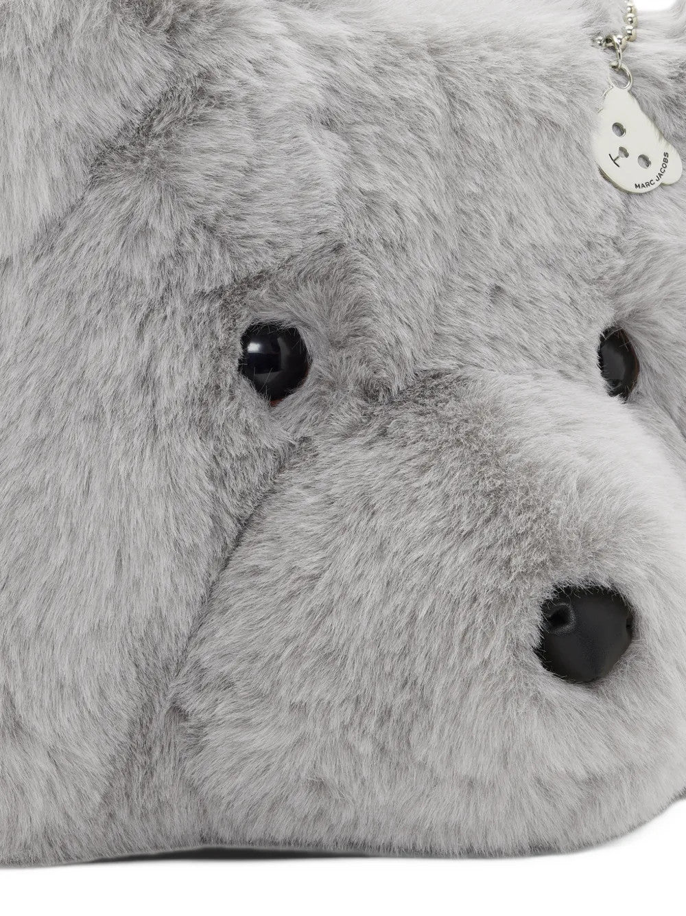 Close up of Grey bag, showing detail