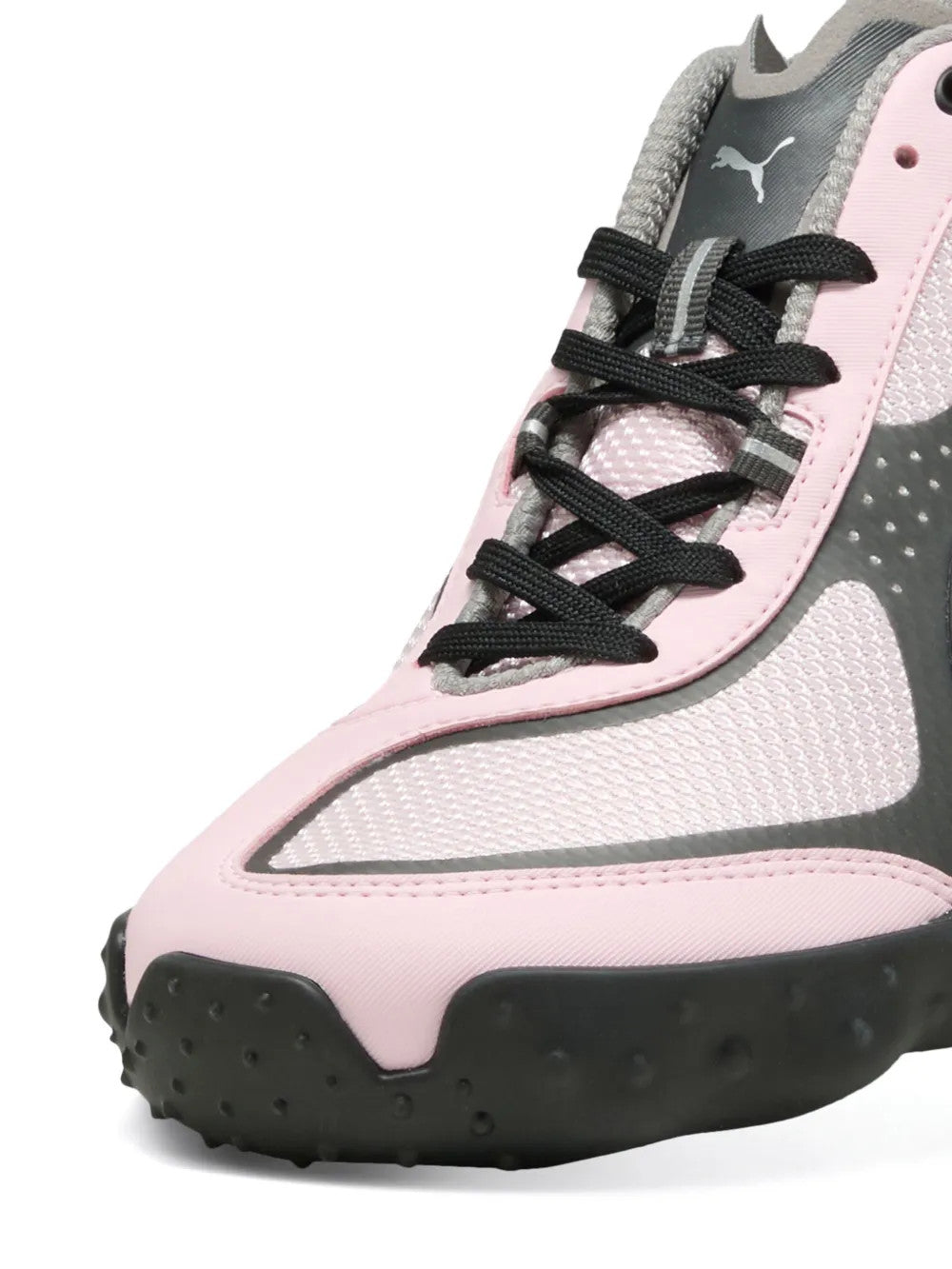 Pink shoes, front view