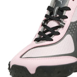Pink shoes, front view