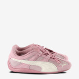 Pink sneakers, front view