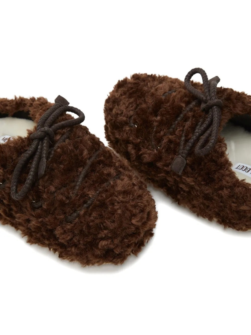 Brown mules, top view