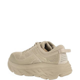 Tan shoes, side view