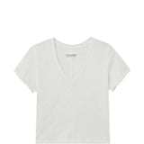 White t-shirt, front view